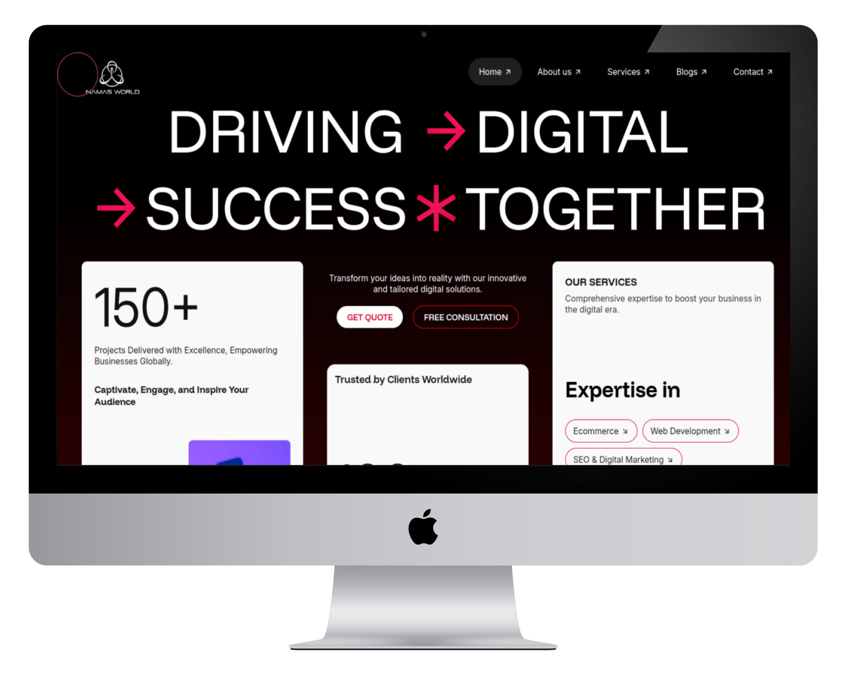 Namas Digital Website Screenshot